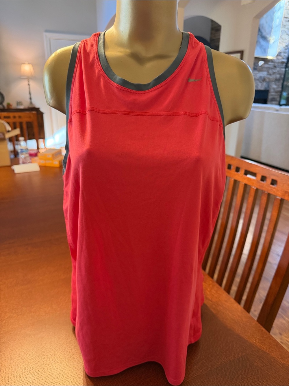 Nike Women's Racerback Tank Top with Gray Trim